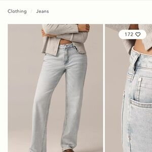 Pilcro Women's Light Wash Straight Leg Jeans